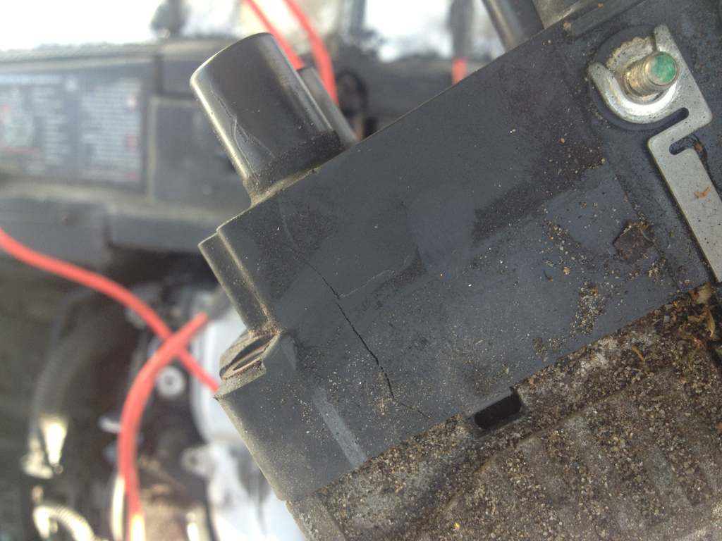 Picture of a Cracked Ignition Coil
